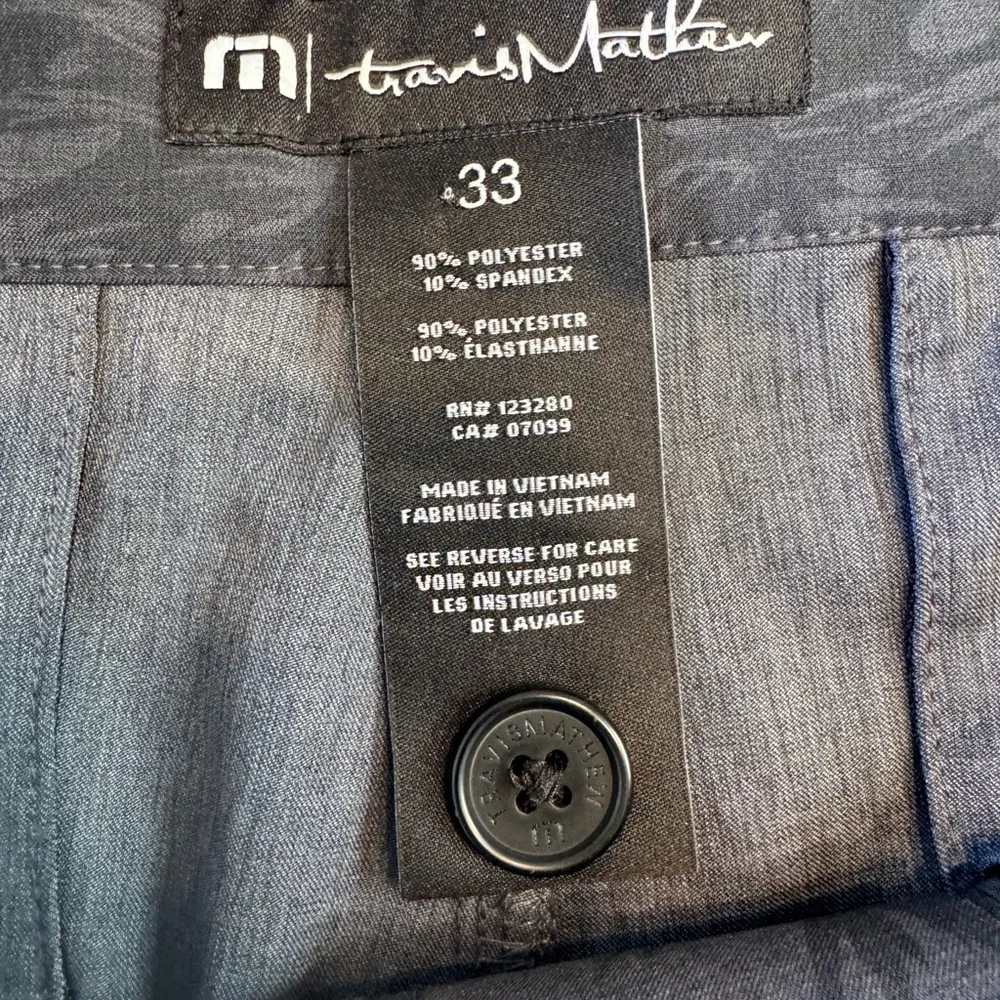 Travis Mathew Grey Leaf Print Shorts